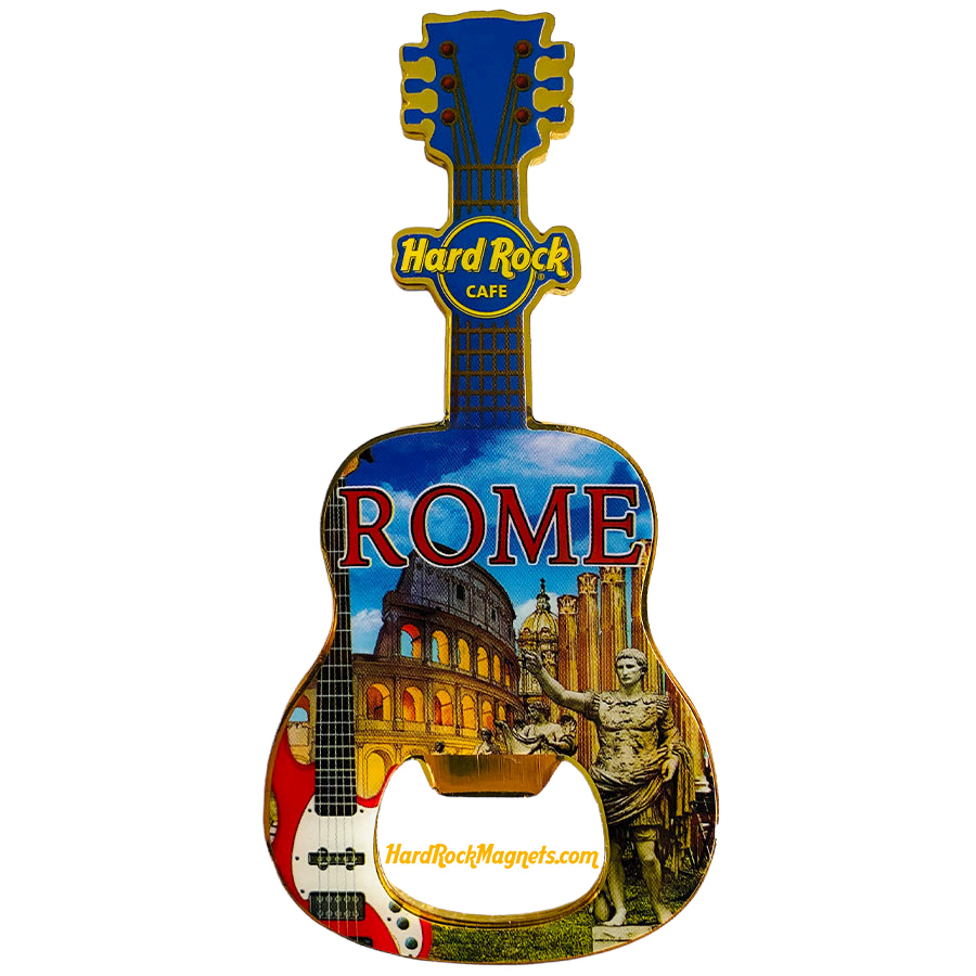 Hard Rock Cafe Rome V+ Bottle Opener Magnet No. 3 (V16 version)