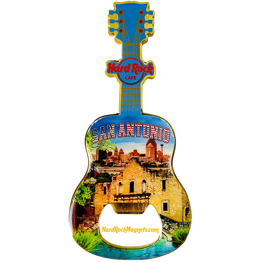 Hard Rock Cafe San Antonio V+ Bottle Opener Magnet No. 6 (V20 version)