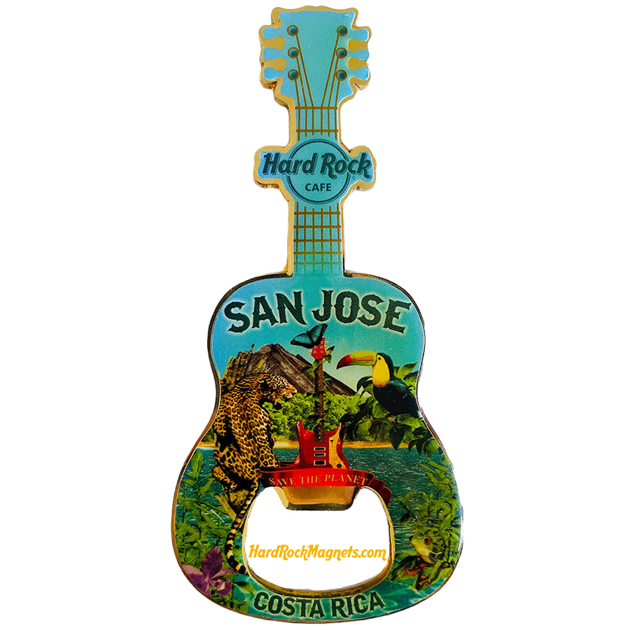 Hard Rock Cafe San Jose V+ Bottle Opener Magnet No. 1