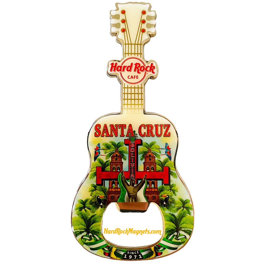 Hard Rock Cafe Santa Cruz V+ Bottle Opener Magnet No. 1