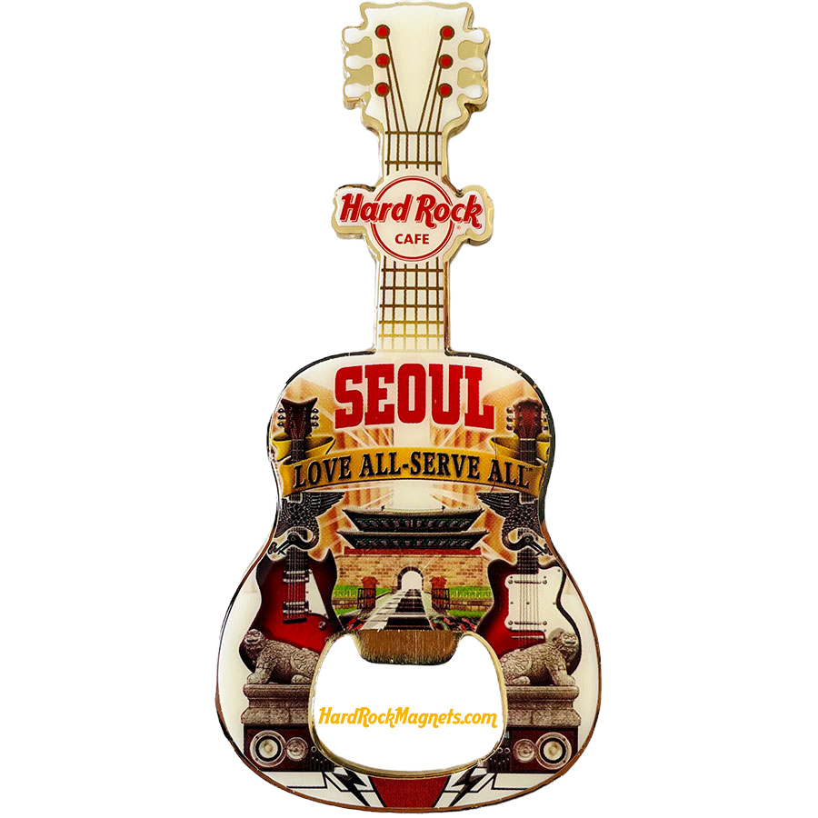 Hard Rock Cafe Seoul V+ Bottle Opener Magnet No. 1