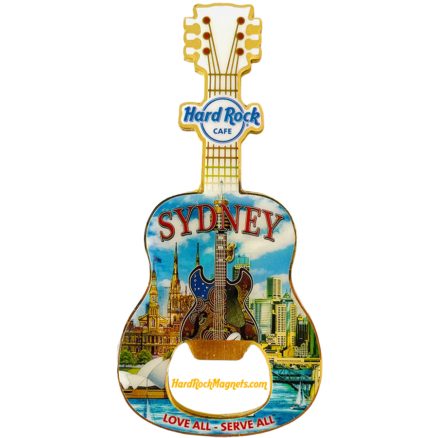 Hard Rock Cafe Sydney V+ Bottle Opener Magnet No. 2
