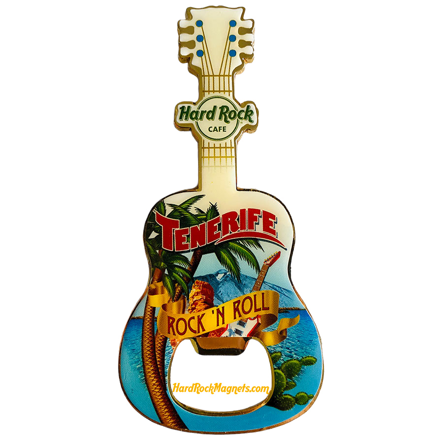 Hard Rock Cafe Tenerife V+ Bottle Opener Magnet No. 1