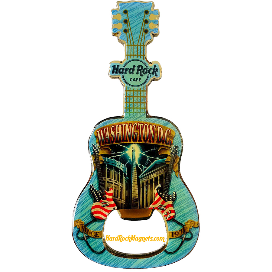 Hard Rock Cafe Washington D.C. V+ Bottle Opener Magnet No. 1 (V8 version)
