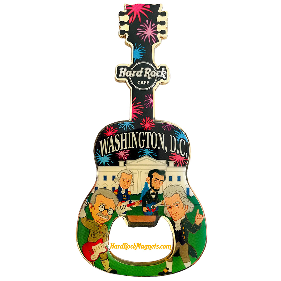 Hard Rock Cafe Washington D.C. V+ Bottle Opener Magnet No. 2