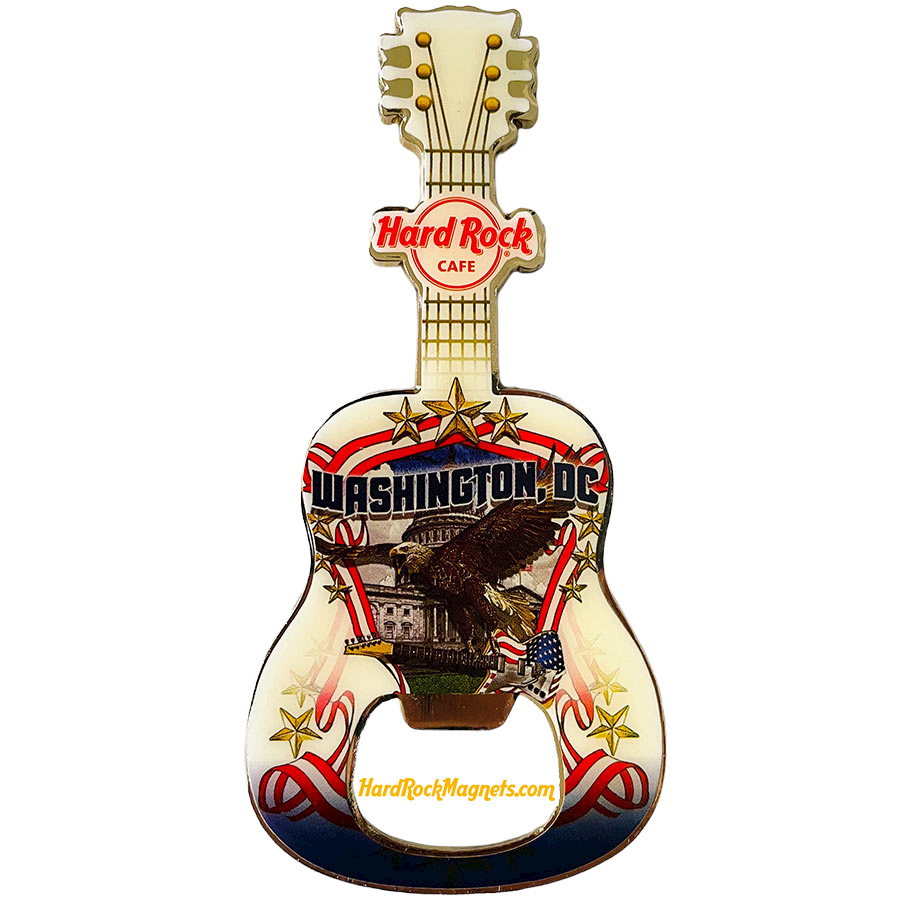 Hard Rock Cafe Washington D.C. V+ Bottle Opener Magnet No. 4 (V16 version)