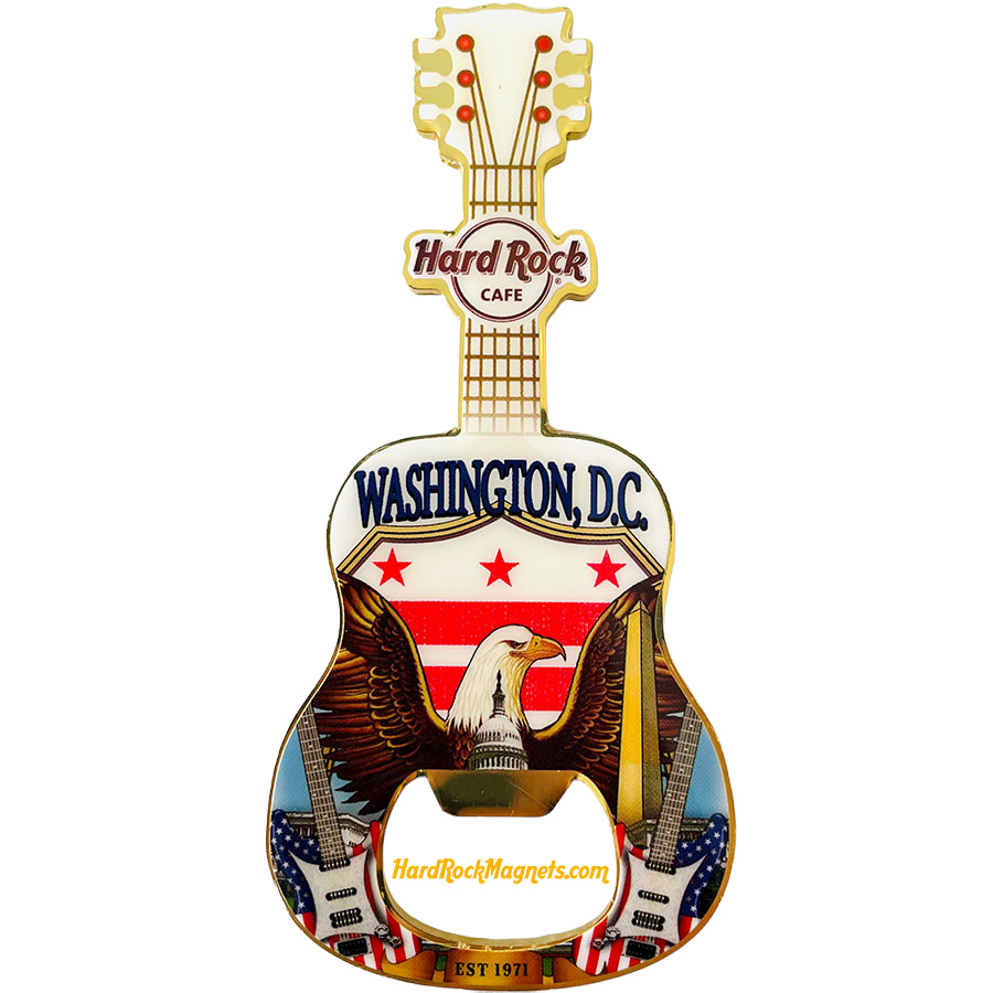 Hard Rock Cafe Washington D.C. V+ Bottle Opener Magnet No. 5 (V17 version)