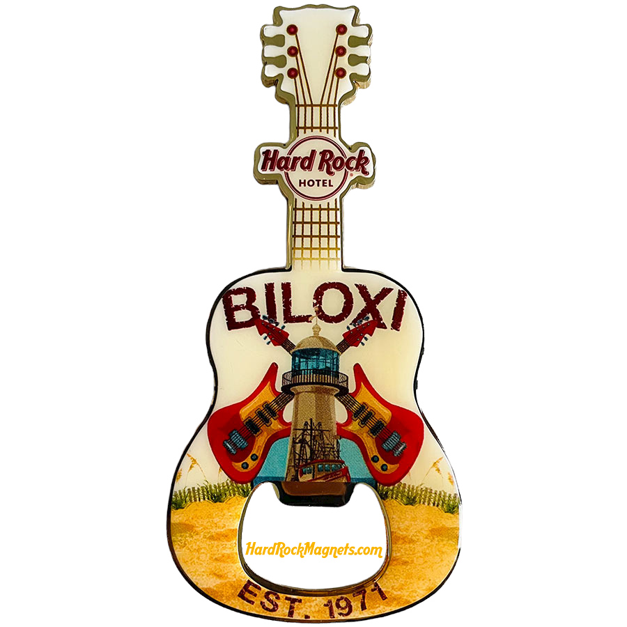Hard Rock Hotel Biloxi V+ Bottle Opener Magnet No. 2 (V13 version)