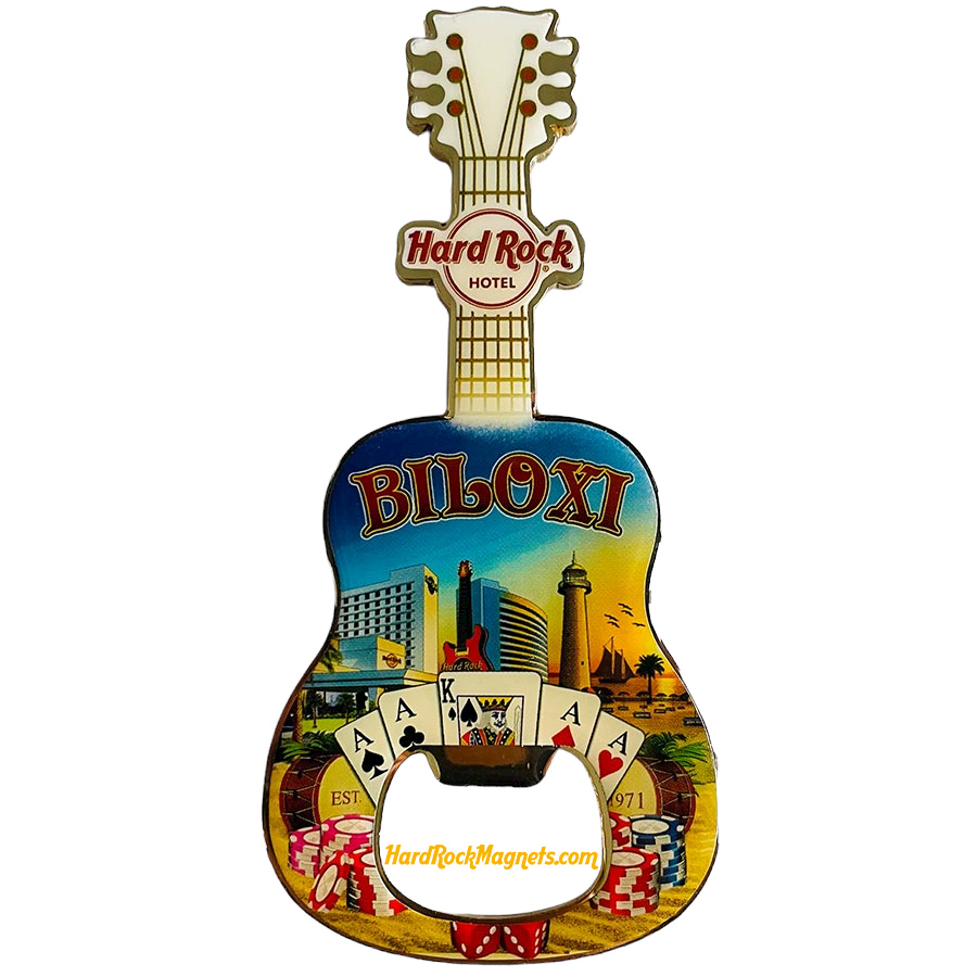 Hard Rock Hotel Biloxi V+ Bottle Opener Magnet No. 4 (V15 version)