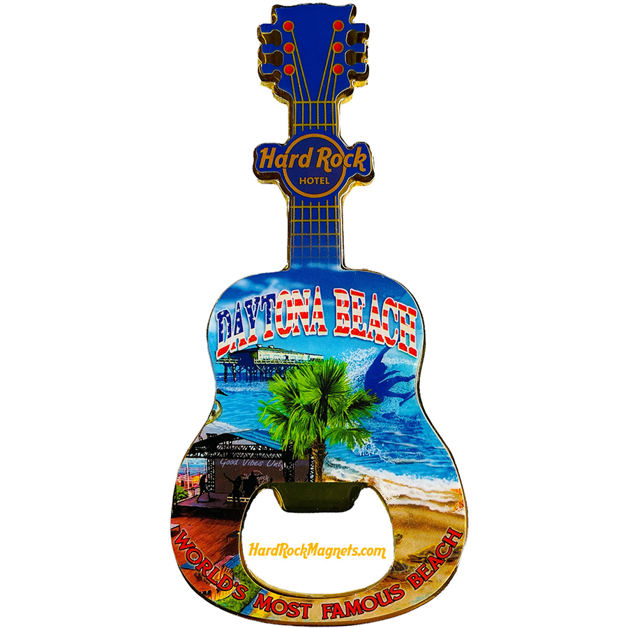 Hard Rock Cafe Daytona Beach V+ Bottle Opener Magnet No. 2 (V20 version)