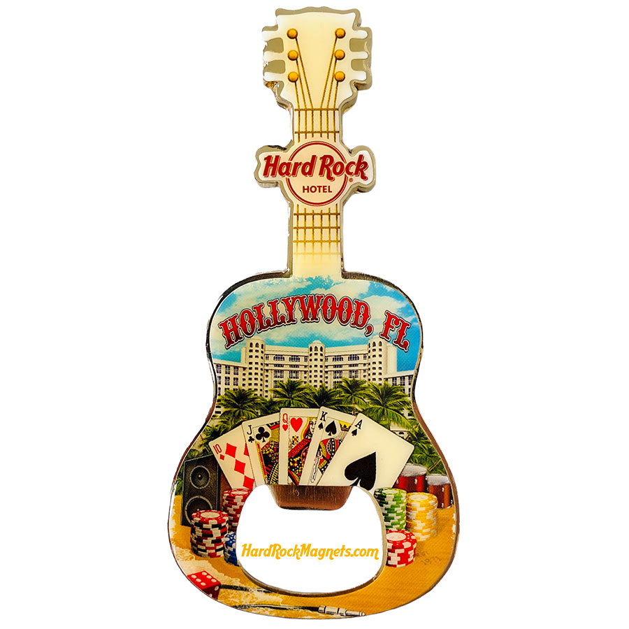 Hard Rock Hotel Hollywood, FL V+ Bottle Opener Magnet No. 3 (V16 version)