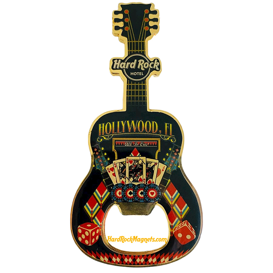 Hard Rock Hotel Hollywood, FL V+ Bottle Opener Magnet No. 4