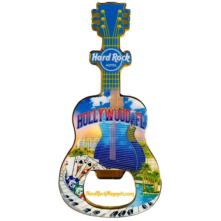 Hard Rock Hotel Hollywood, FL V+ Bottle Opener Magnet No. 6 (V20 version)