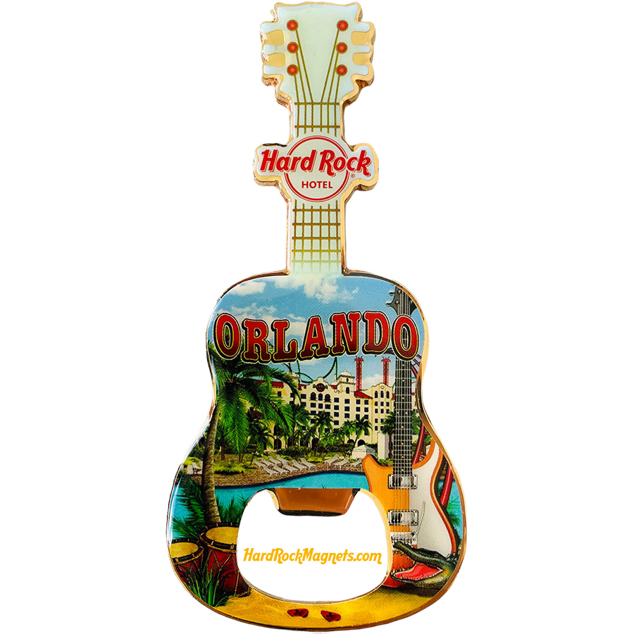 Hard Rock Hotel Orlando V+ Bottle Opener Magnet No. 3 (V15 version)