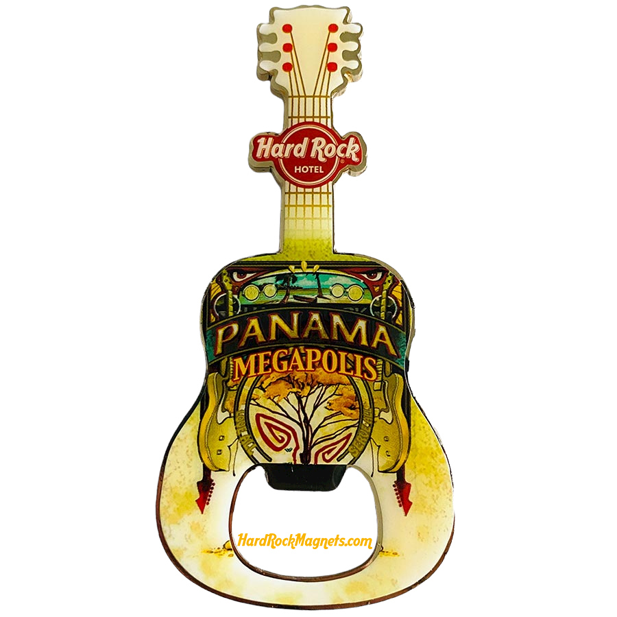Hard Rock Hotel Panama V+ Bottle Opener Magnet No. 4