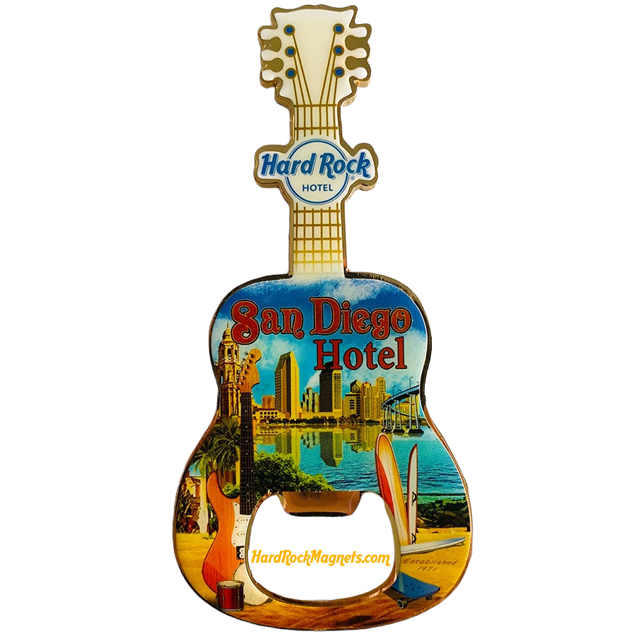 Hard Rock Hotel San Diego V+ Bottle Opener Magnet No. 3 (V15 version)