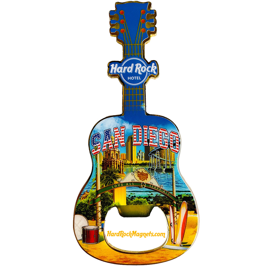 Hard Rock Hotel San Diego V+ Bottle Opener Magnet No. 5 (V20 version)