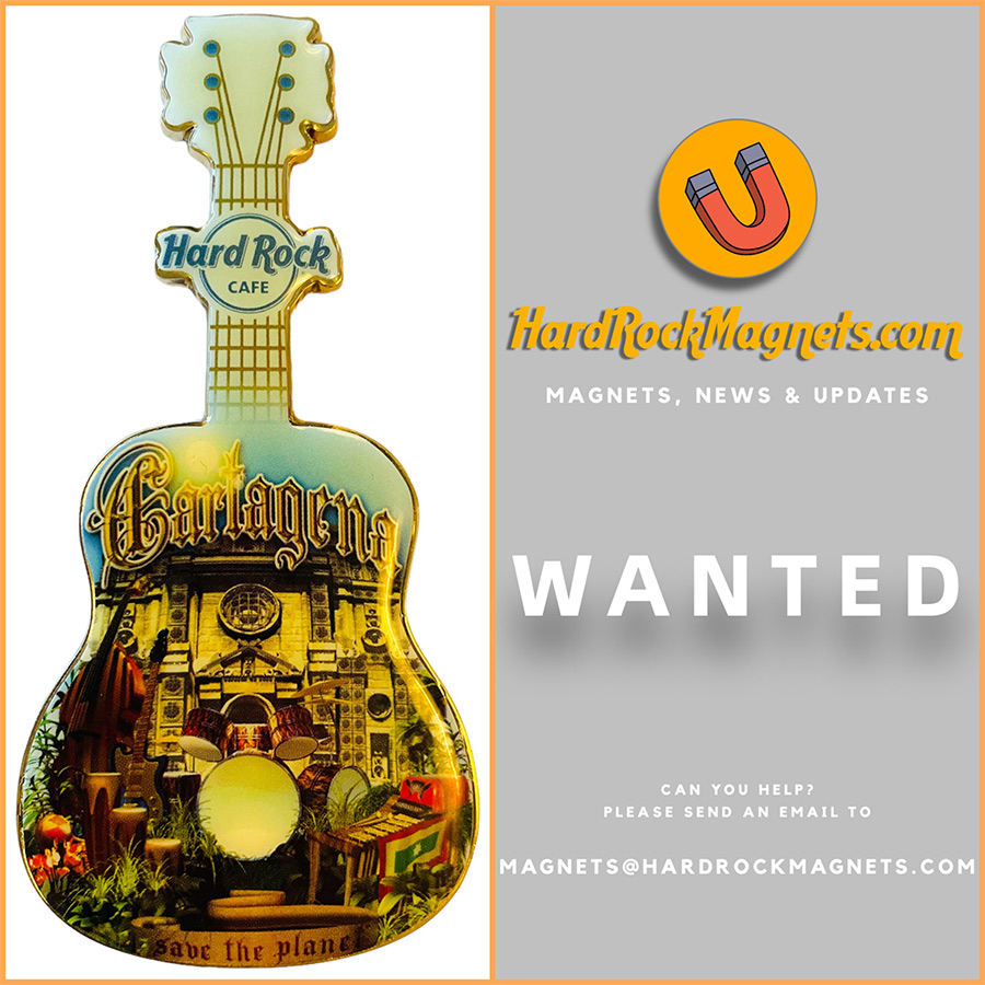 Hard Rock Cafe Cartagena ERRIR Bottle Opener Magnet (Colombia) - WANTED