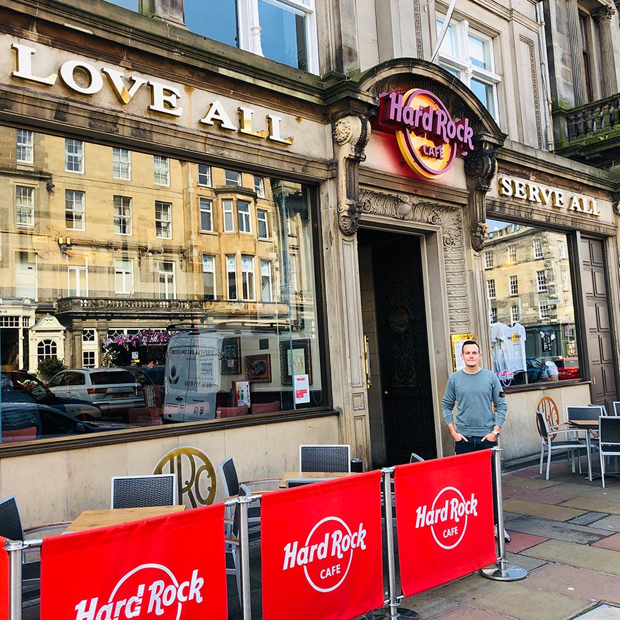 Hard Rock Cafe Edinburgh - Visit No. 122 in 2019