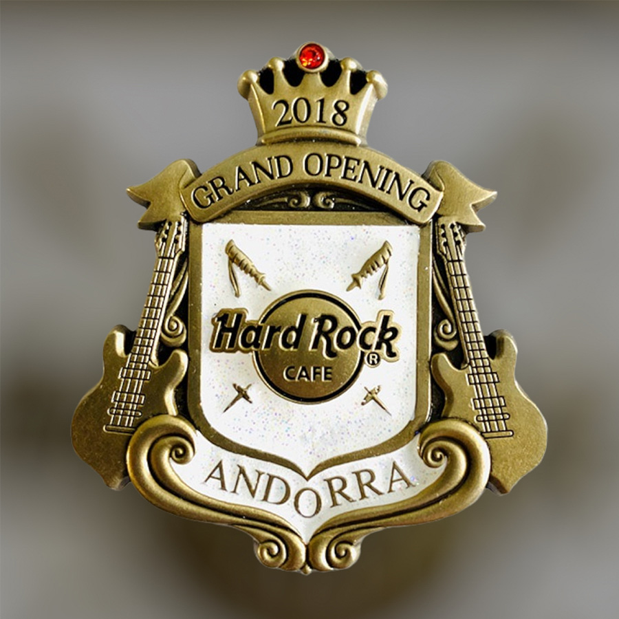 Hard Rock Cafe Andorra Grand Opening Pin from 2018 (LE 500)