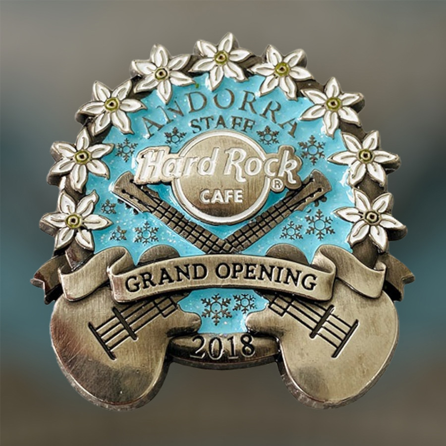 Hard Rock Cafe Andorra Grand Opening STAFF Pin from 2018 (LE 150)