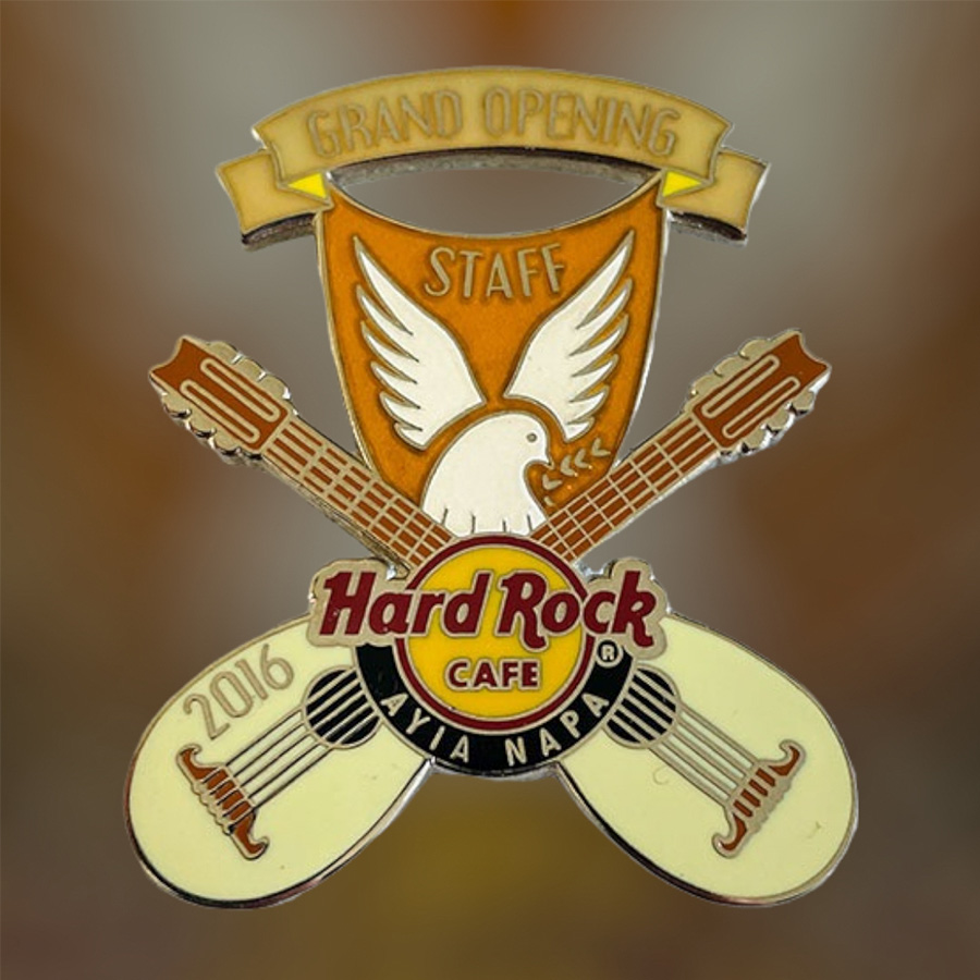 Hard Rock Cafe Ayia Napa Grand Opening STAFF Pin from 2016 (LE 150)