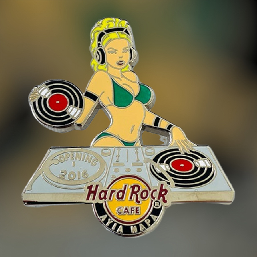 Hard Rock Cafe Ayia Napa Opening DJ Girl 1st Version from 2016 (LE 150)