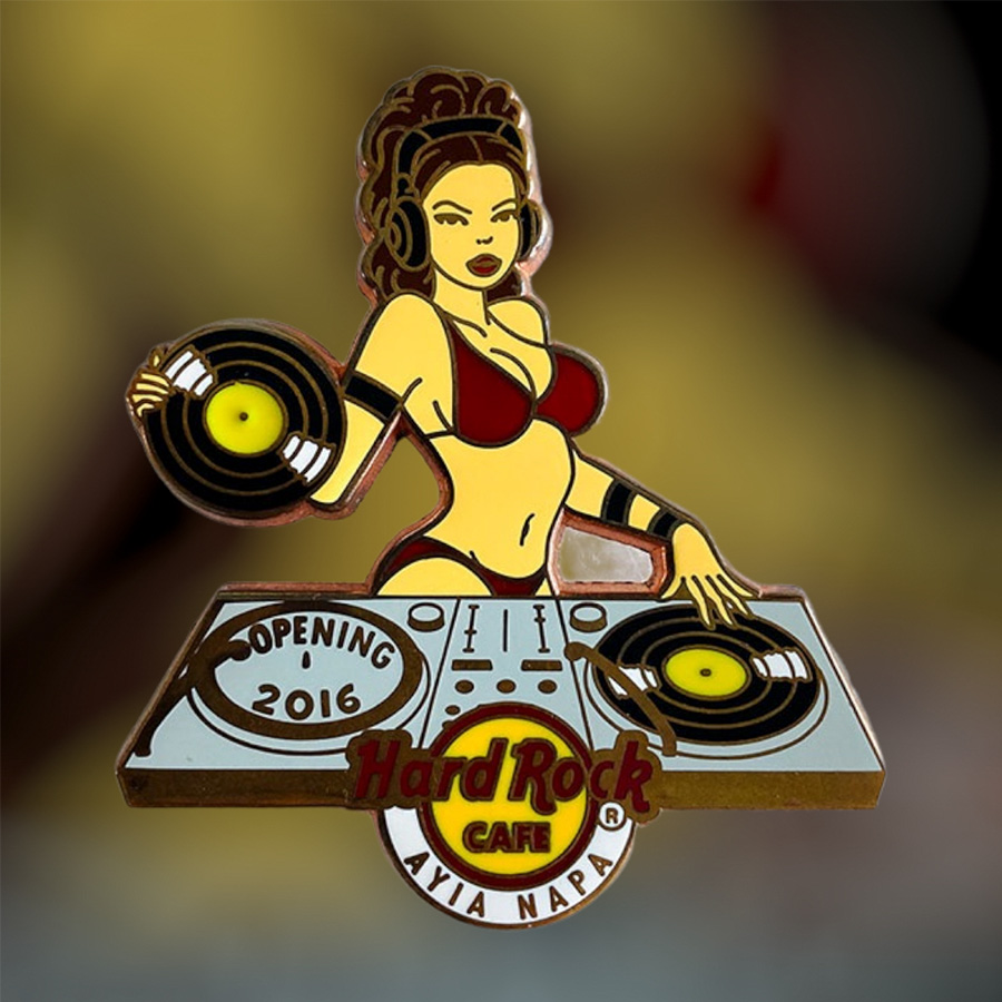 Hard Rock Cafe Ayia Napa Opening DJ Girl 3rd Version from 2016 (LE 350)