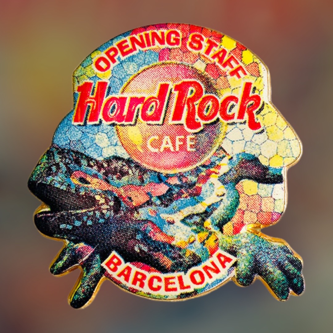 Hard Rock Cafe Barcelona Opening STAFF pin from 1997