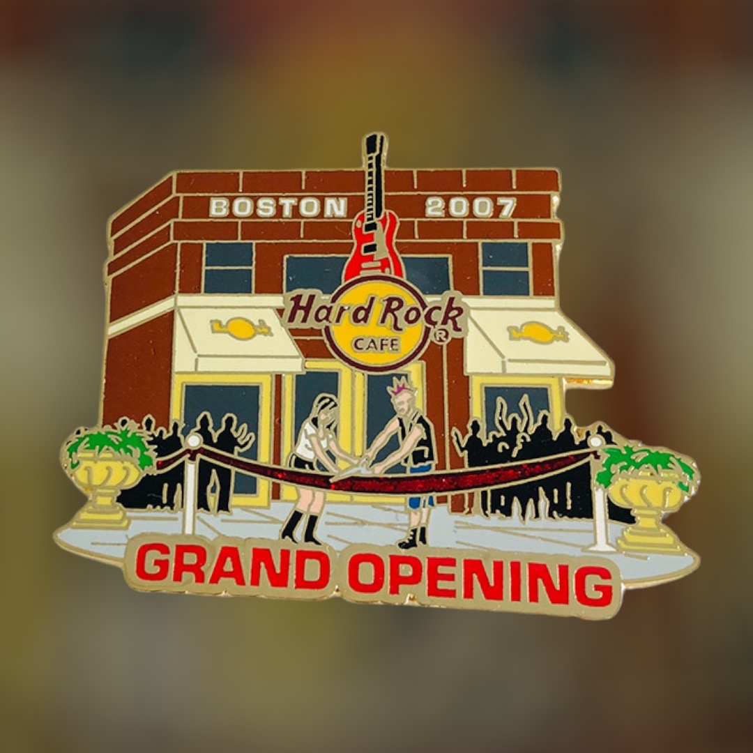 Hard Rock Cafe Boston Grand Opening building facade pin from 2007 (LE 500)