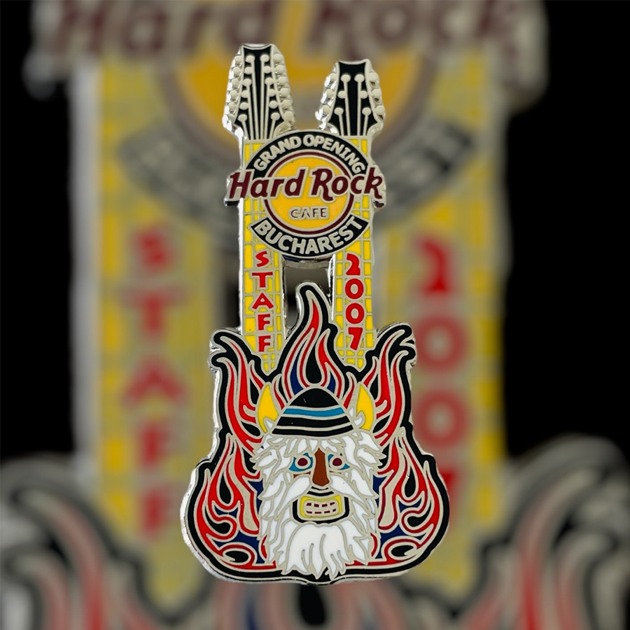 Hard Rock Cafe Bucharest Grand Opening STAFF Pin from 2007 (LE 200)