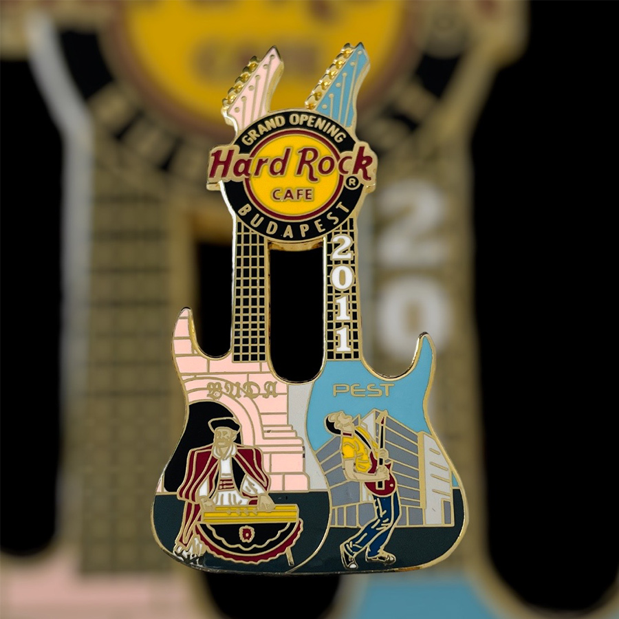Hard Rock Cafe Budapest Grand Opening Pin (Gold Version) from 2011 (LE 200)