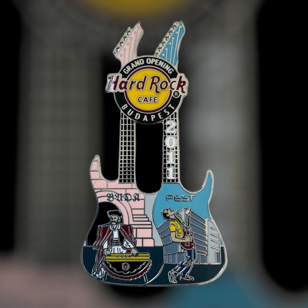 Hard Rock Cafe Budapest Grand Opening Pin (Silver Version) from 2011 (LE 300)