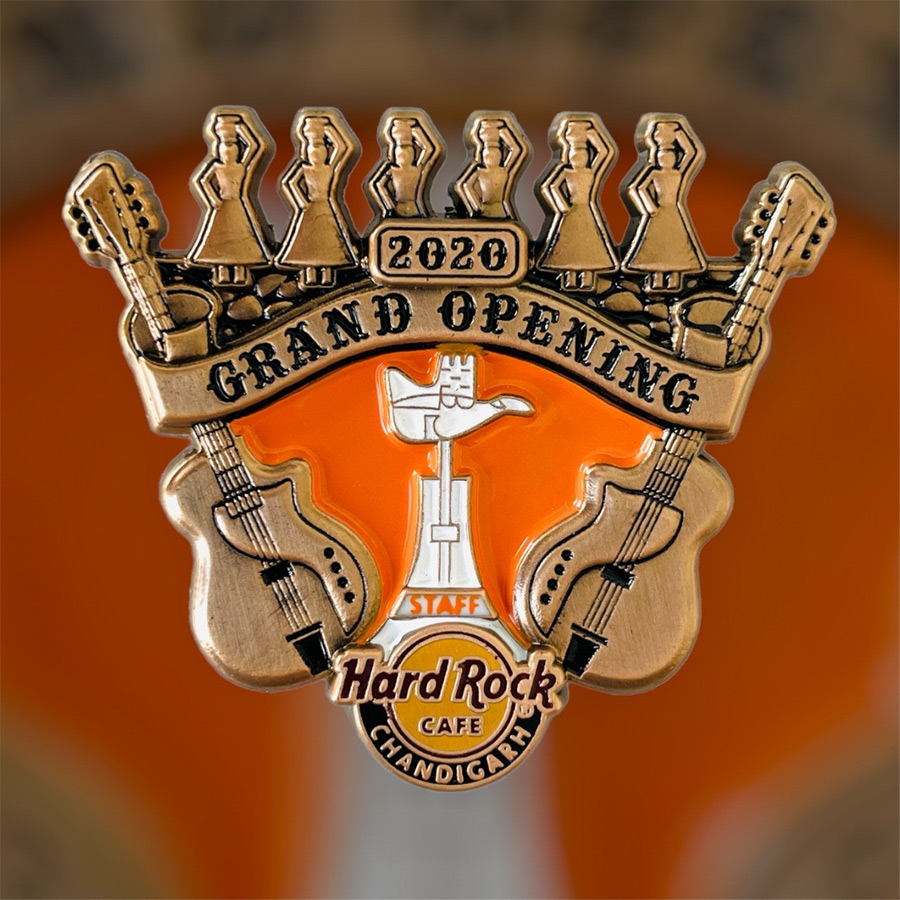 Hard Rock Cafe Chandigarh Grand Opening STAFF Pin from 2020 (LE 200)