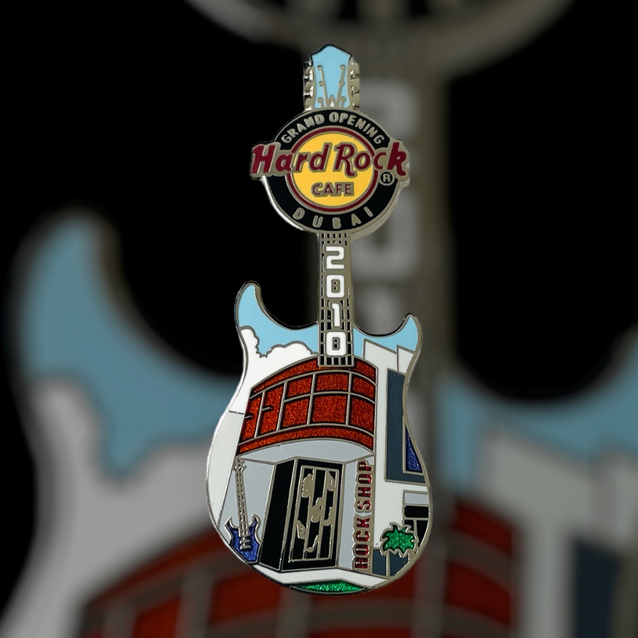 Hard Rock Cafe Dubai Grand Opening Facade Puzzle Pin No. 1 Pin from 2010 (LE 250) - Love All Serve All