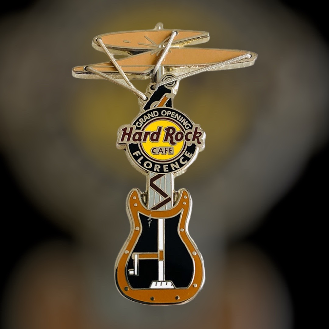 Hard Rock Cafe Florence Grand Opening silver version Pin from 2011 (LE 200)