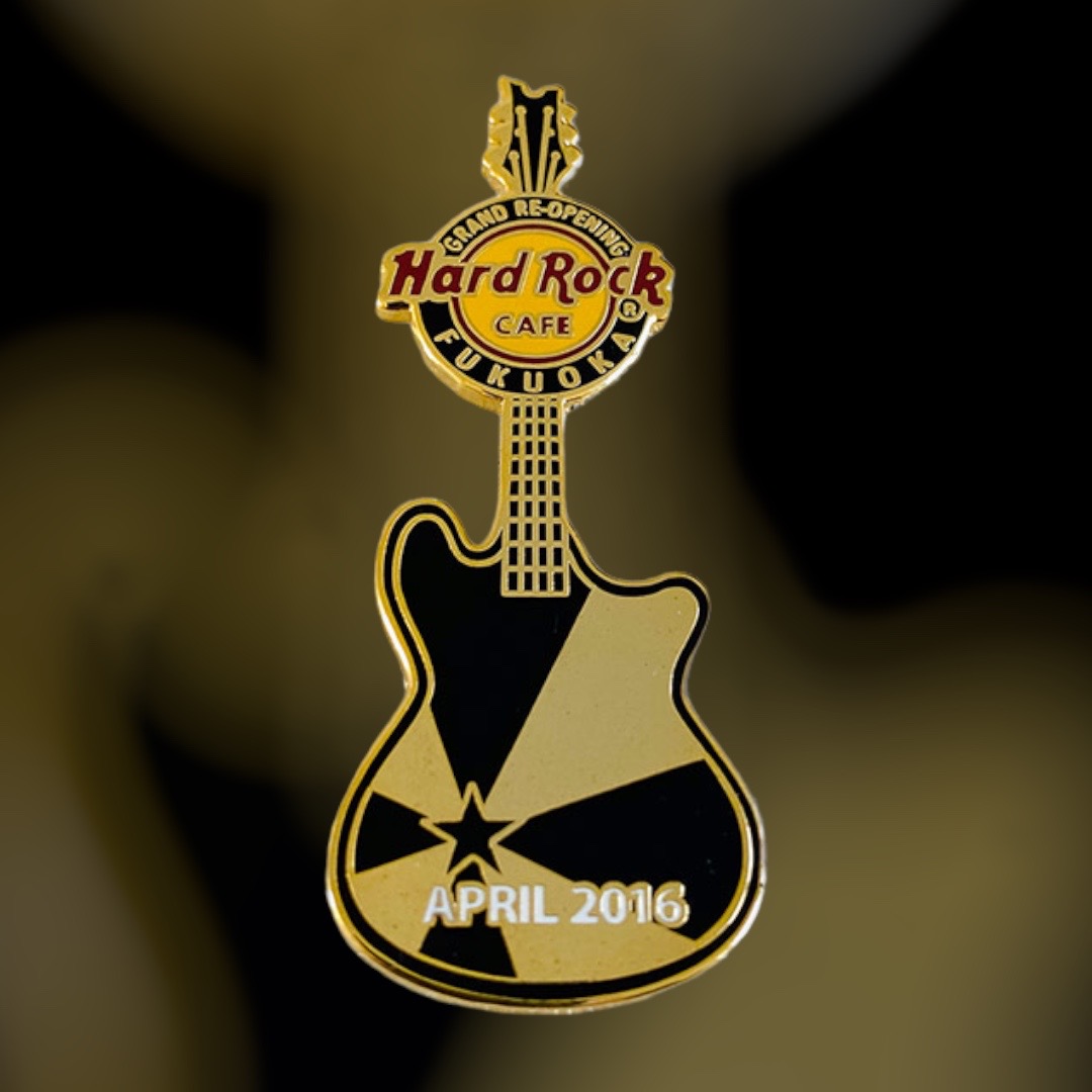 Hard Rock Cafe Fukuoka Grand Re-Opening Black Guitar from April 2016