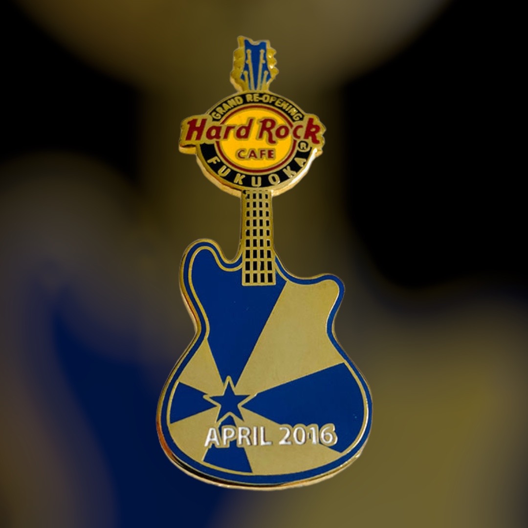 Hard Rock Cafe Fukuoka Grand Re-Opening Blue Guitar from April 2016