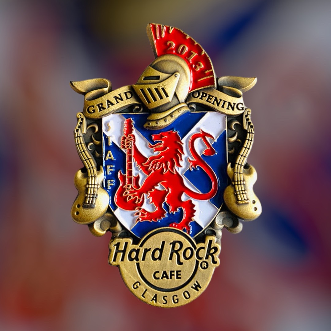 Hard Rock Cafe Glasgow Grand Opening STAFF Pin from 2013 (LE 150)