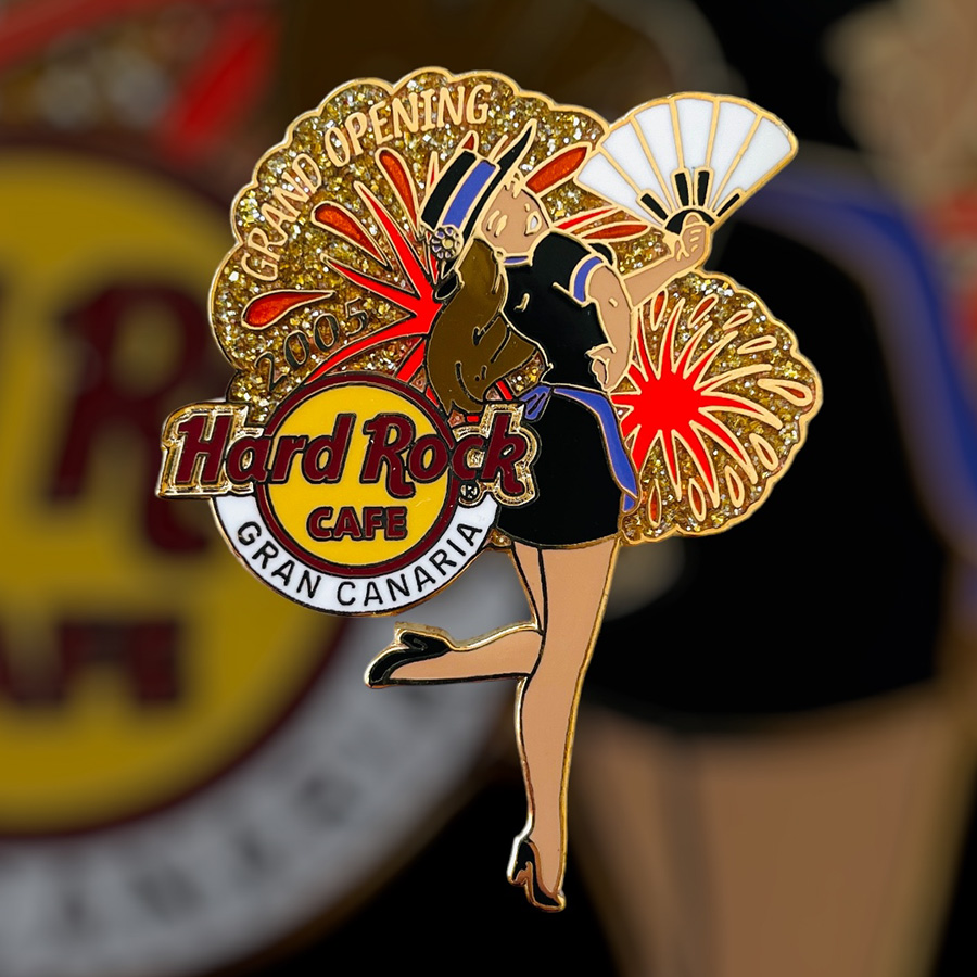 Hard Rock Cafe Gran Canaria Grand Opening Waitress Pin from 2005 (LE 1550)