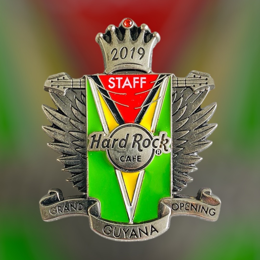 Hard Rock Cafe Guyana Grand Opening STAFF Pin 2019 (LE 200)