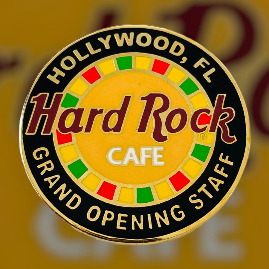 Hard Rock Cafe Hollywood, FL Grand Opening STAFF Pin from 2004 (LE 250)