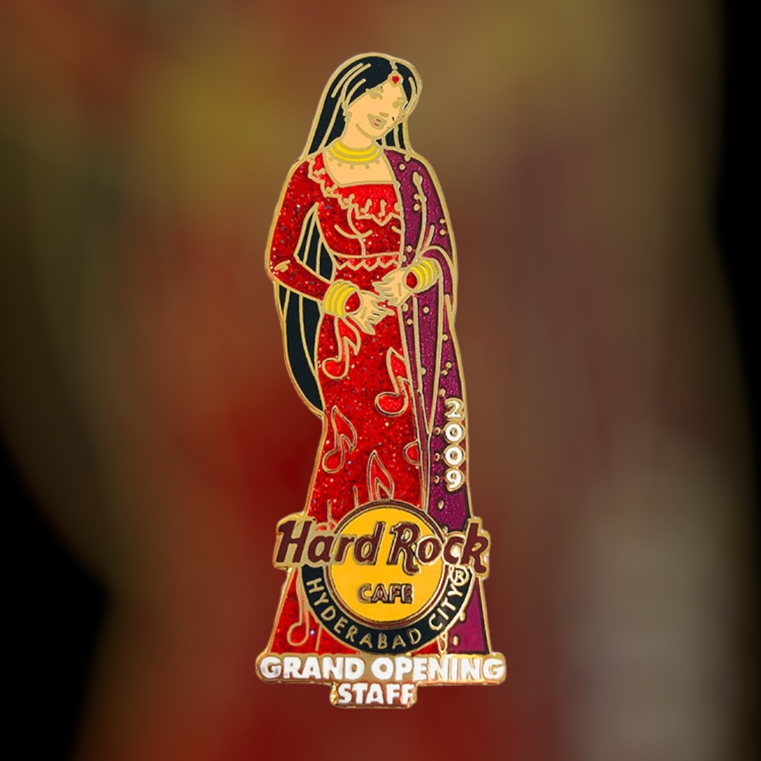 Hard Rock Cafe Hyderabad Grand Opening STAFF Pin 2009 (LE 40)
