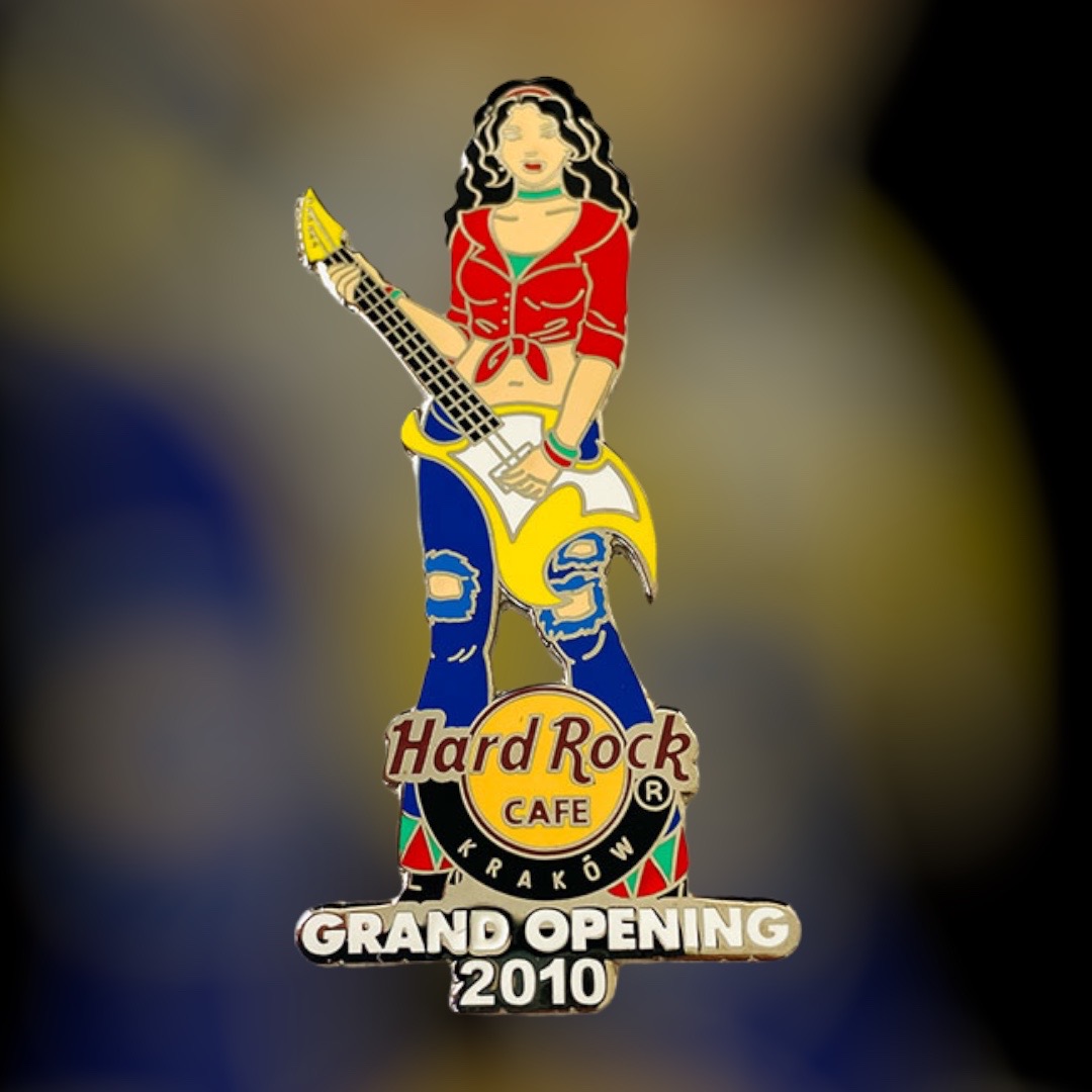 Hard Rock Cafe Krakow Grand Opening Girl Band Pin from 2010 (LE 300)