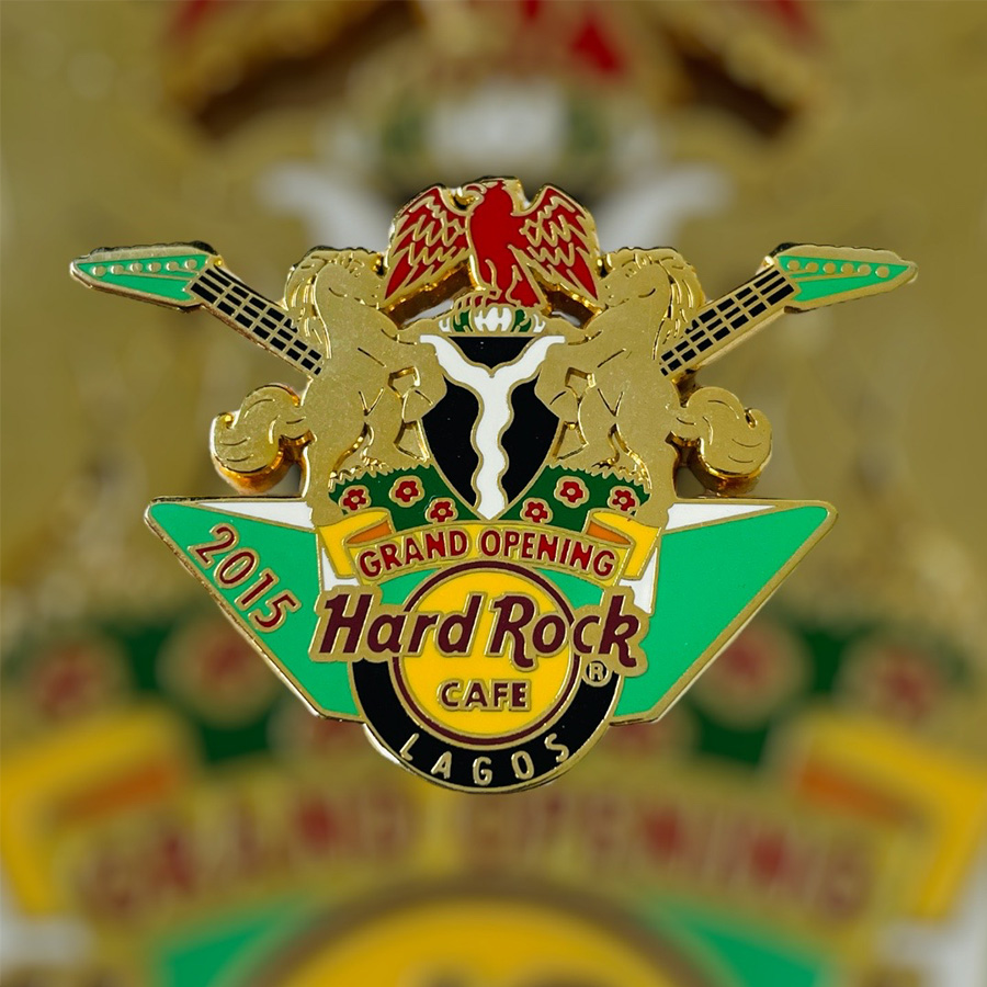 Hard Rock Cafe Lagos Grand Opening Pin from 2015 (LE 100)
