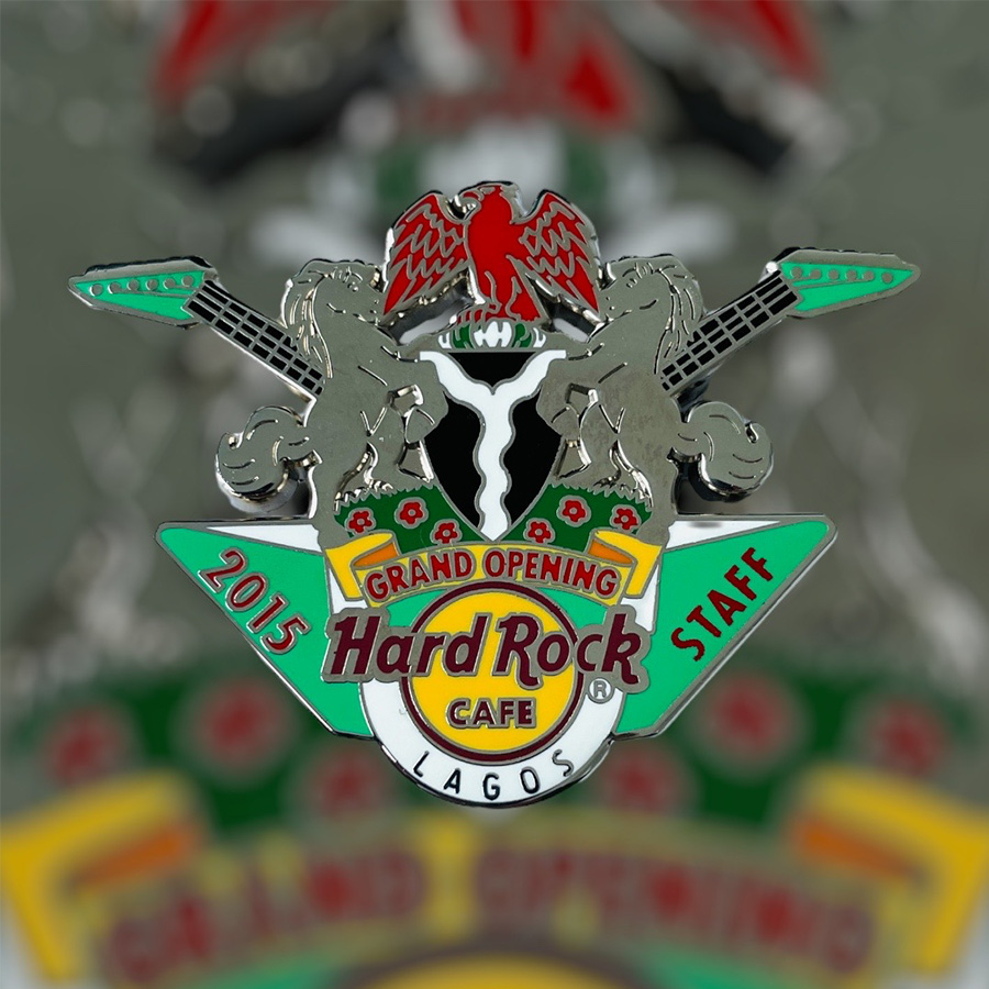 Hard Rock Cafe Lagos Grand Opening STAFF PROTOTYP Pin from 2015