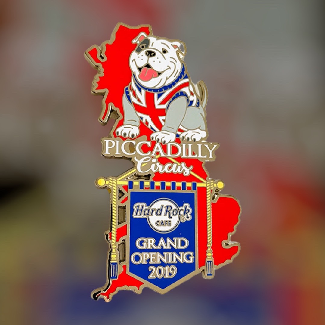 Hard Rock Cafe London Piccadilly Circurs Grand Opening Bulldog Humbo Pin from 2019 (LE 300)