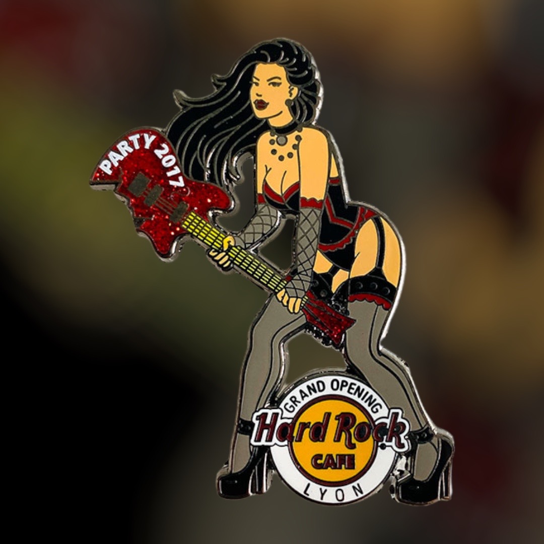 Hard Rock Cafe Lyon Grand Opening Party Pin No. 3 from 2017 (LE 250)