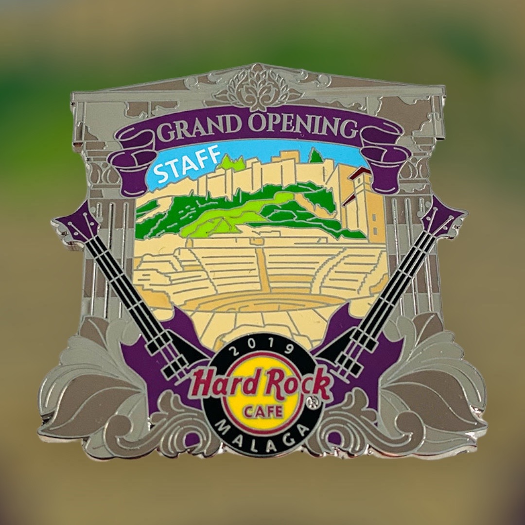 Hard Rock Cafe Malaga Grand Opening STAFF Pin from 2019 (LE 100)