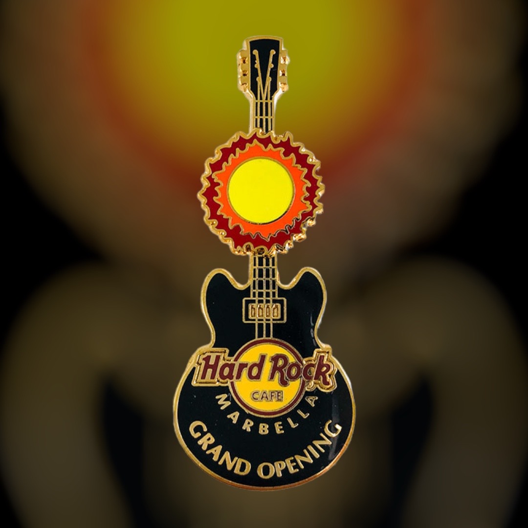 Hard Rock Cafe Marbella Grand Opening Rotating Sun Guitar from 2009 (LE 500)